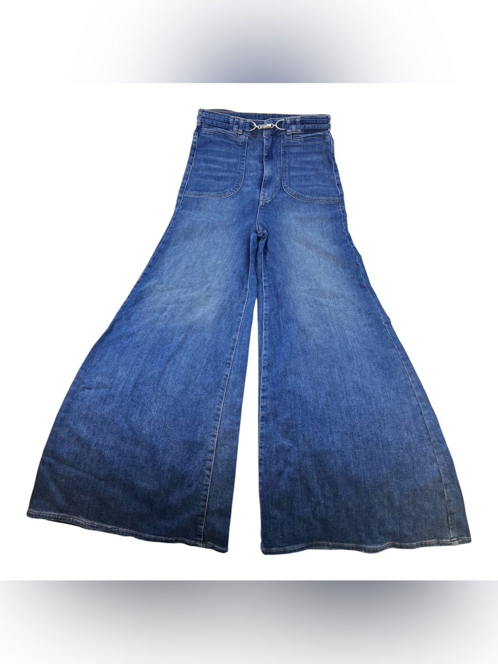 Anthropologie Pilcro Uptown High-Rise Wide-Leg Jeans N262-7 - Picture 5 of 13